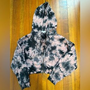 Young fabulous and broke, Mauve pink and black cropped jacket